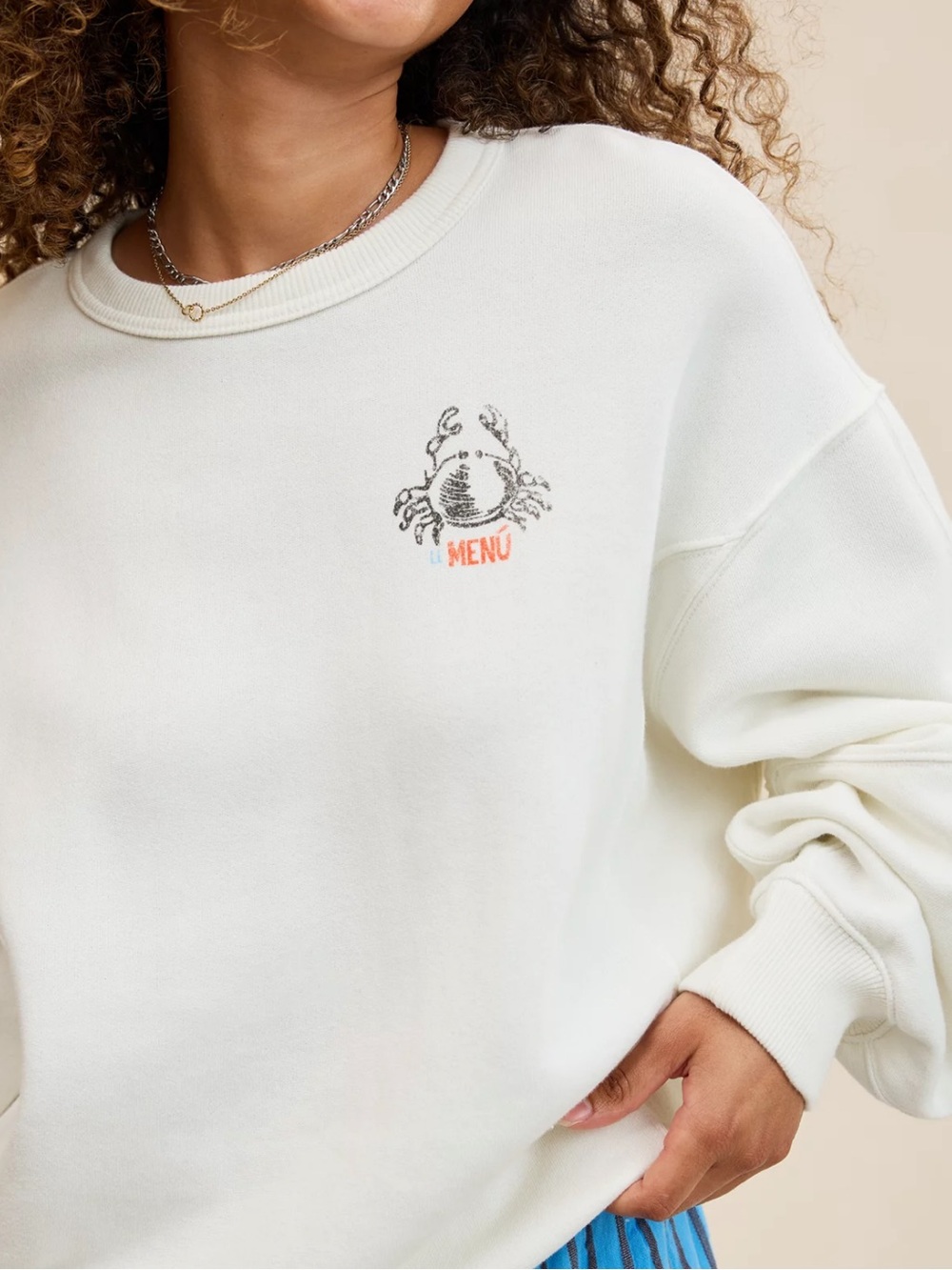 Aerie Go-To Sweatshirt | Soft Muslin - Picture 3 of 3